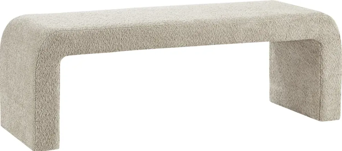 Kissatchie II Beige Accent Bench