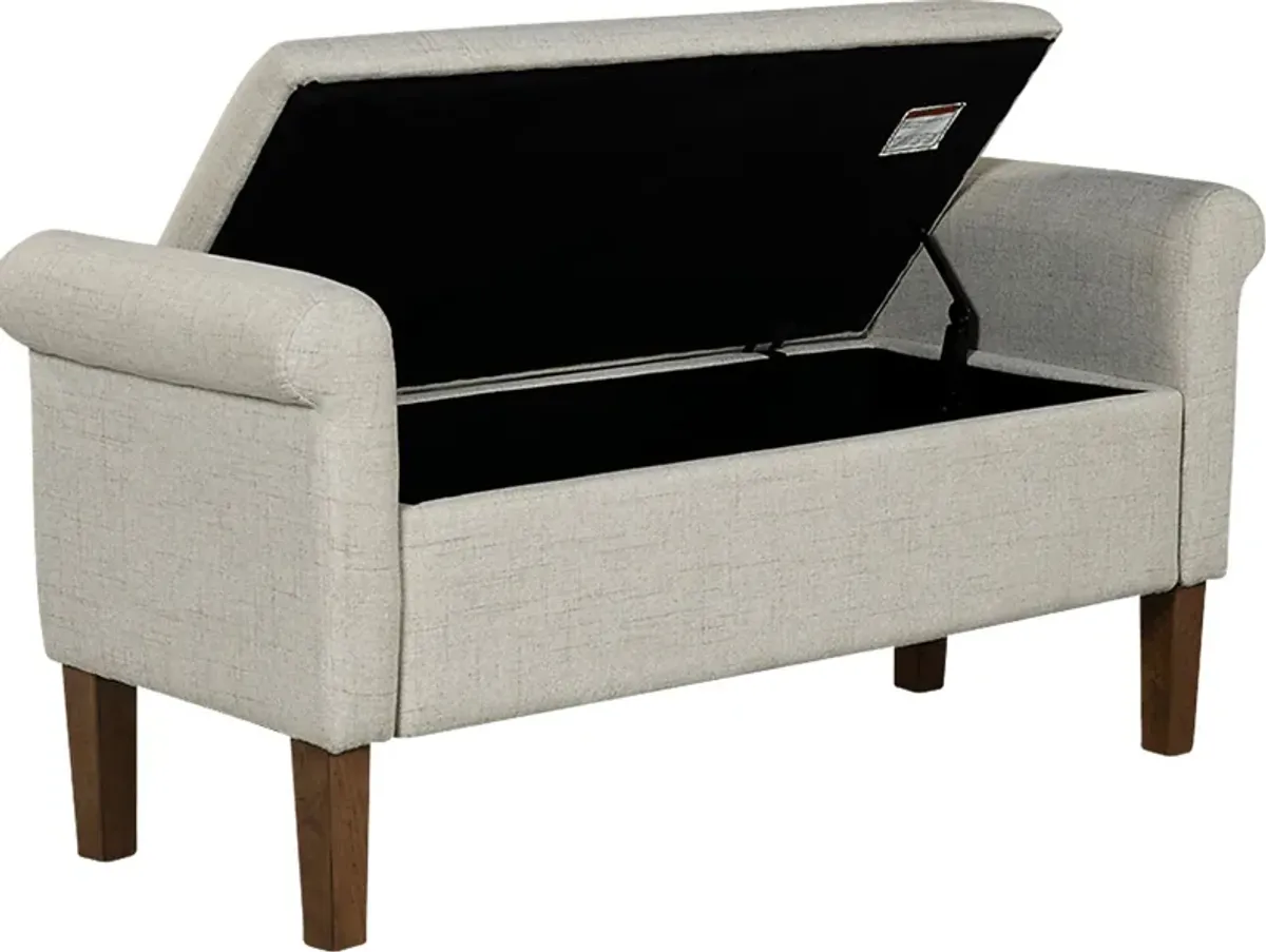 Korat Beige Storage Bench