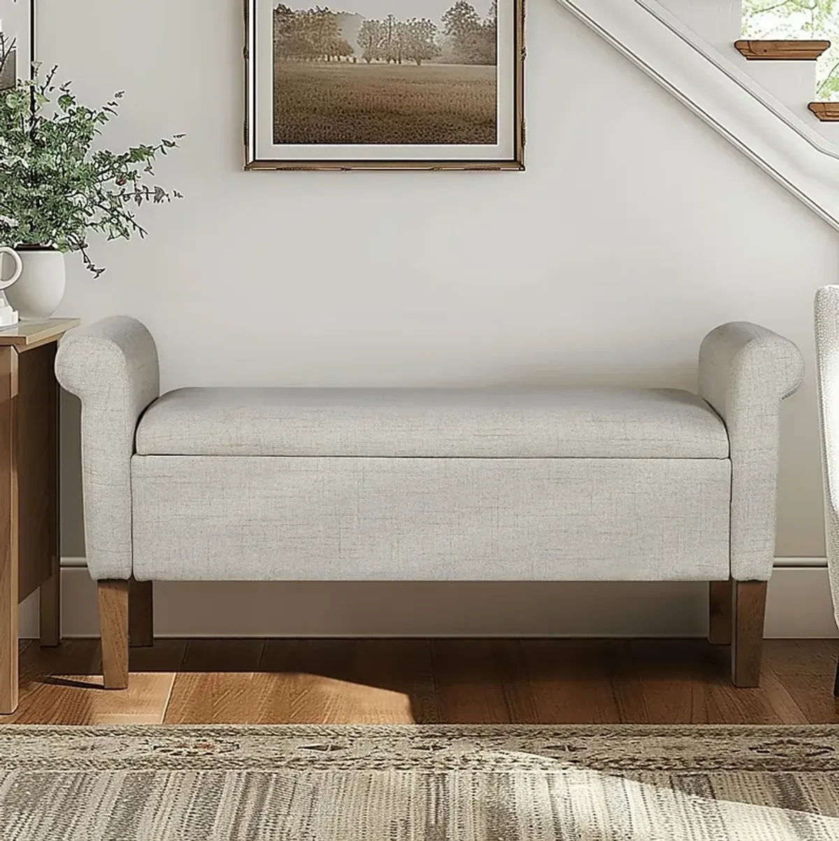 Korat Beige Storage Bench