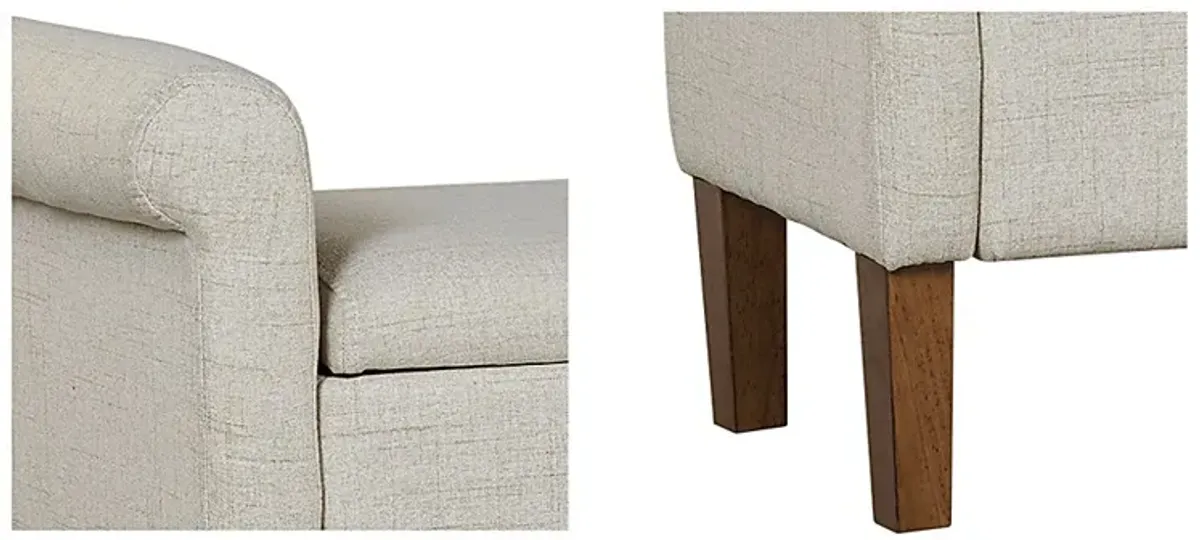 Korat Beige Storage Bench