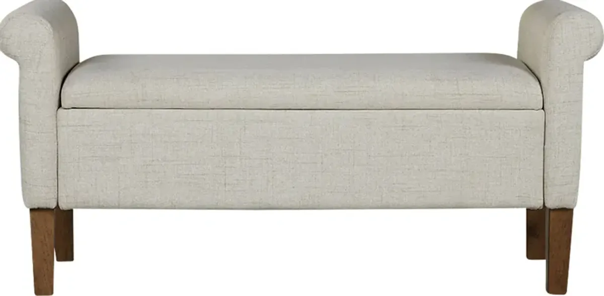 Korat Beige Storage Bench