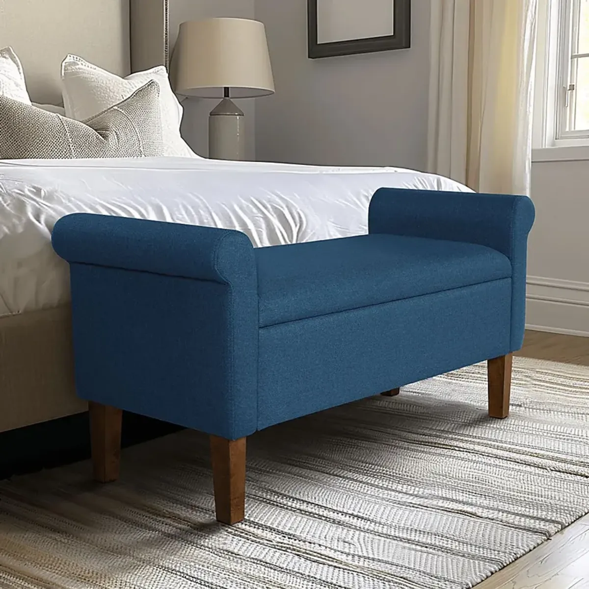 Korat Blue Storage Bench