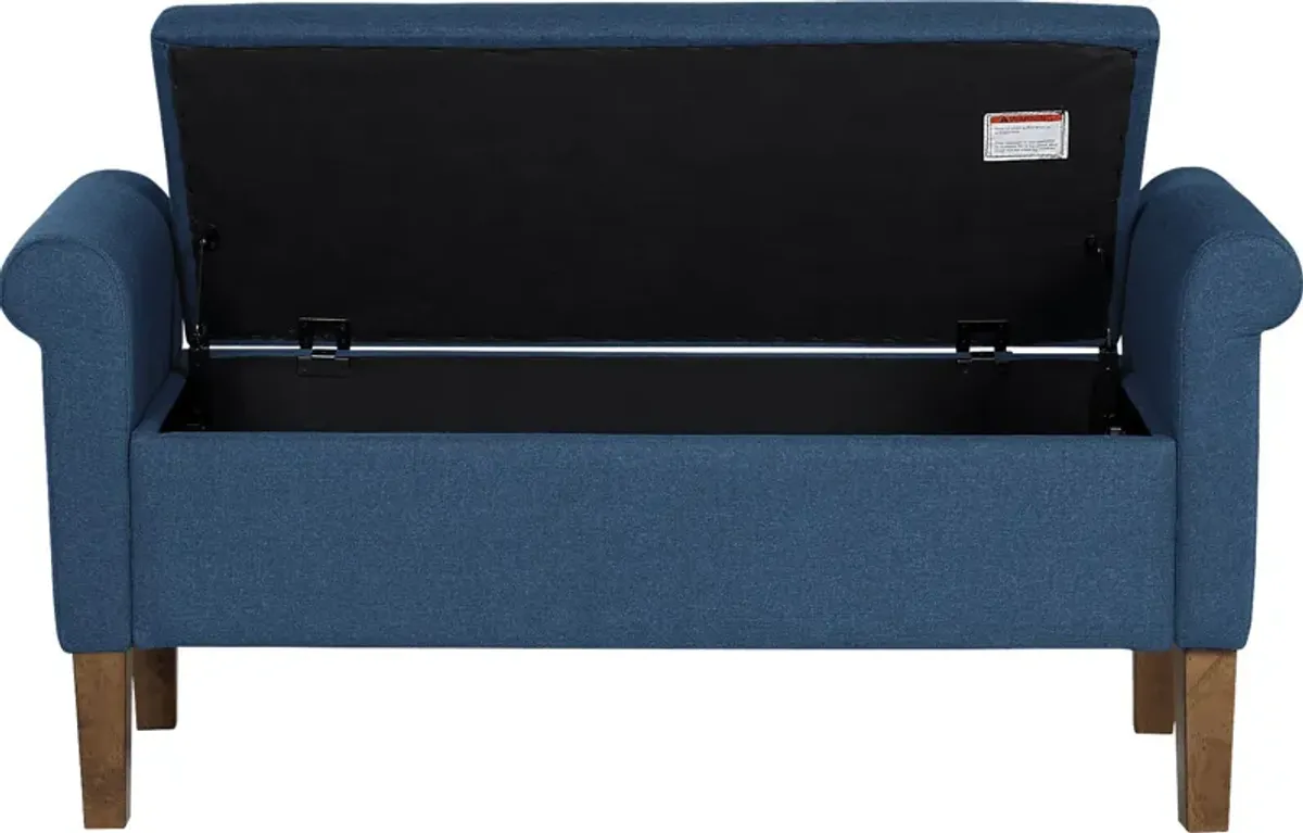 Korat Blue Storage Bench