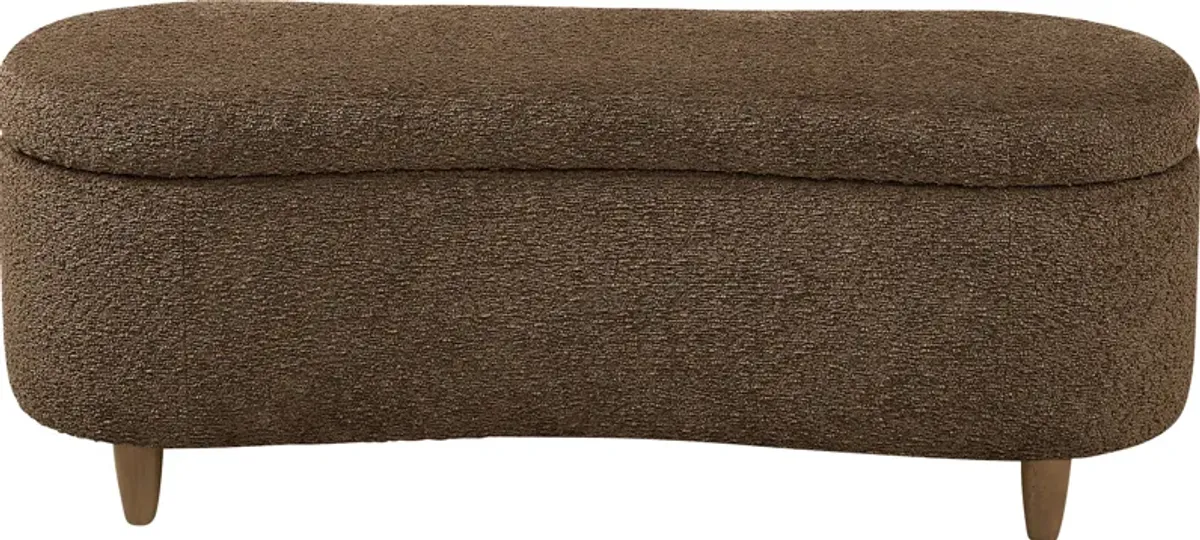 Kristencreek Brown Storage Bench