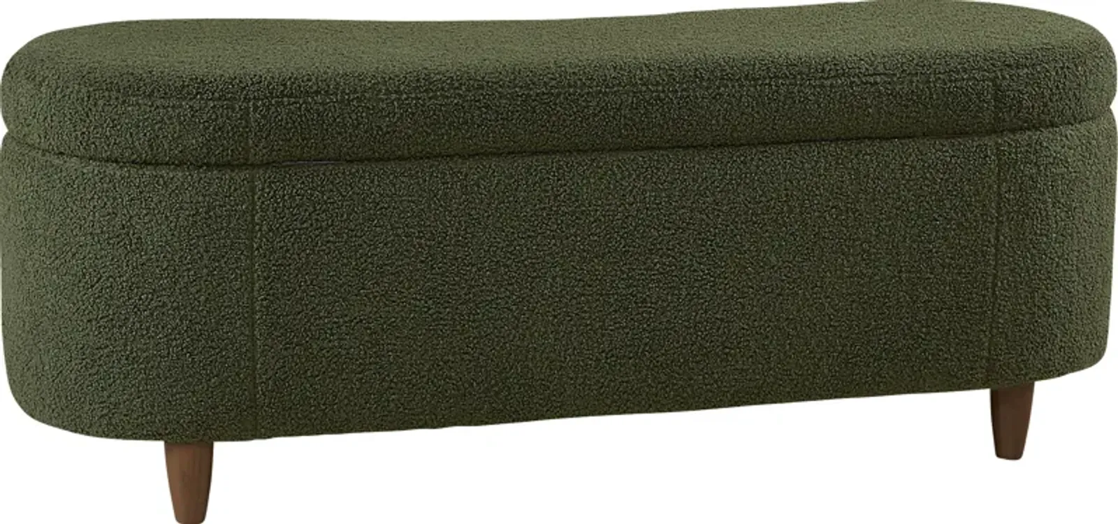 Kristencreek Green Storage Bench