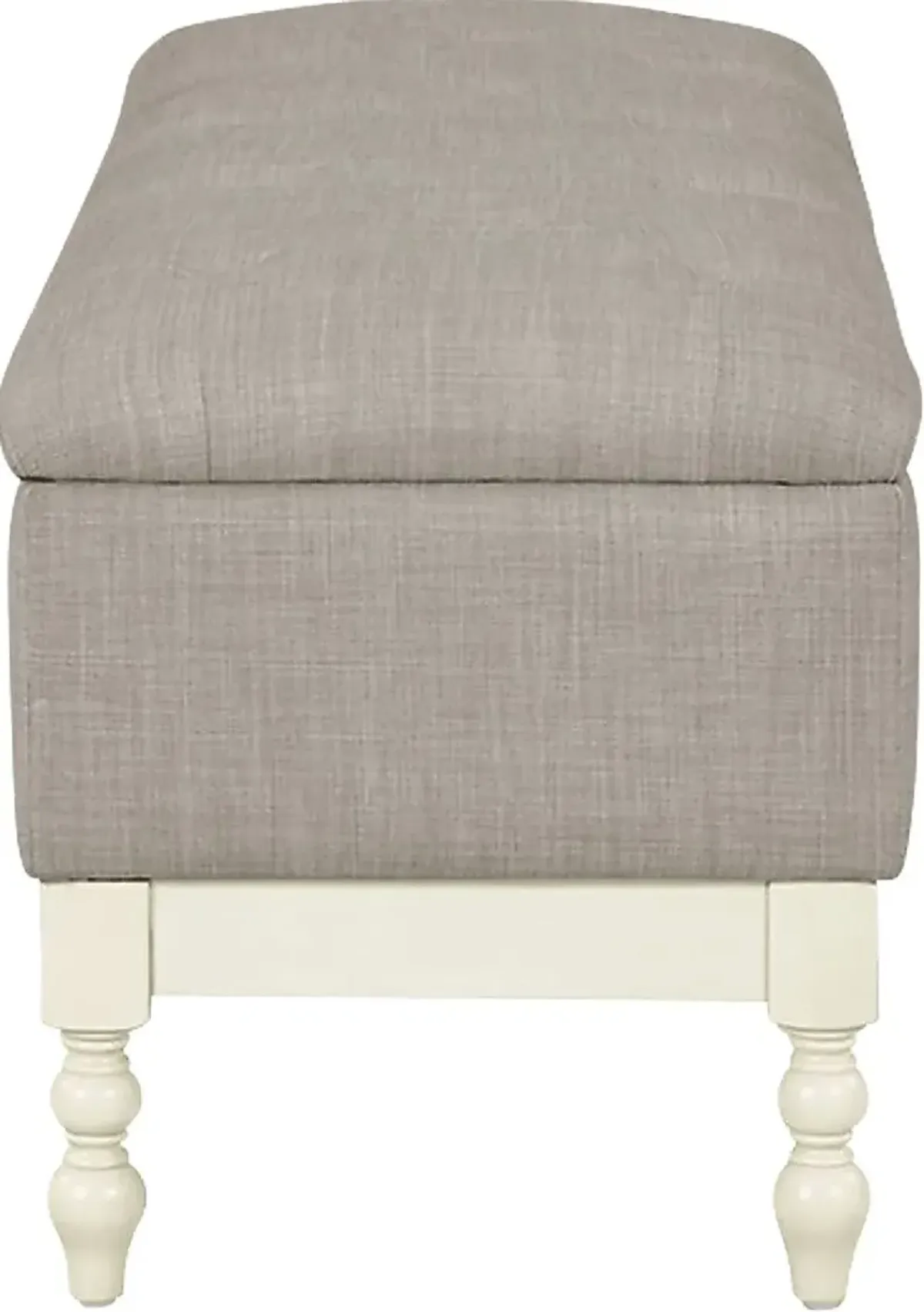 Kiphen Light Gray Storage Bench