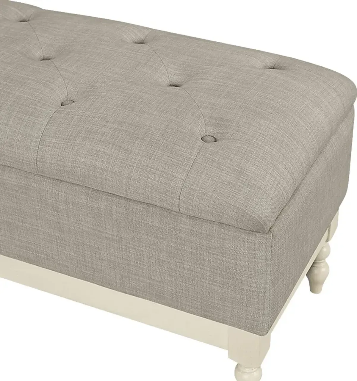 Kiphen Light Gray Storage Bench