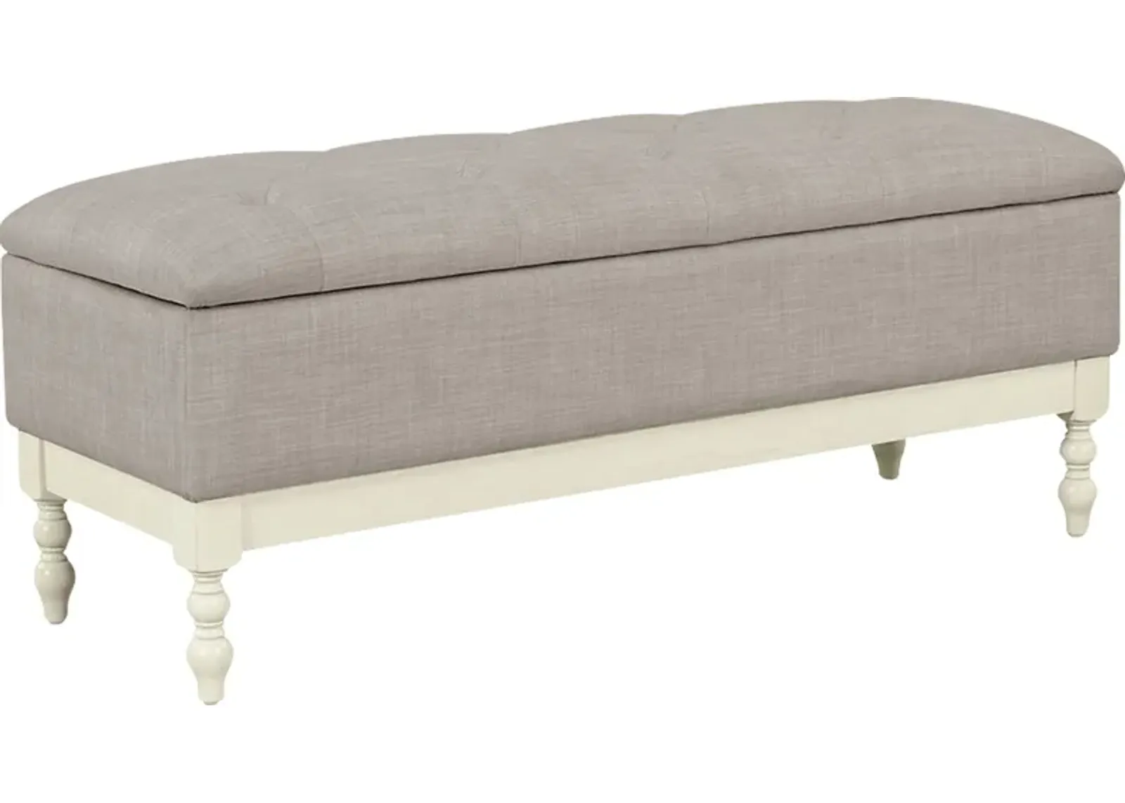 Kiphen Light Gray Storage Bench