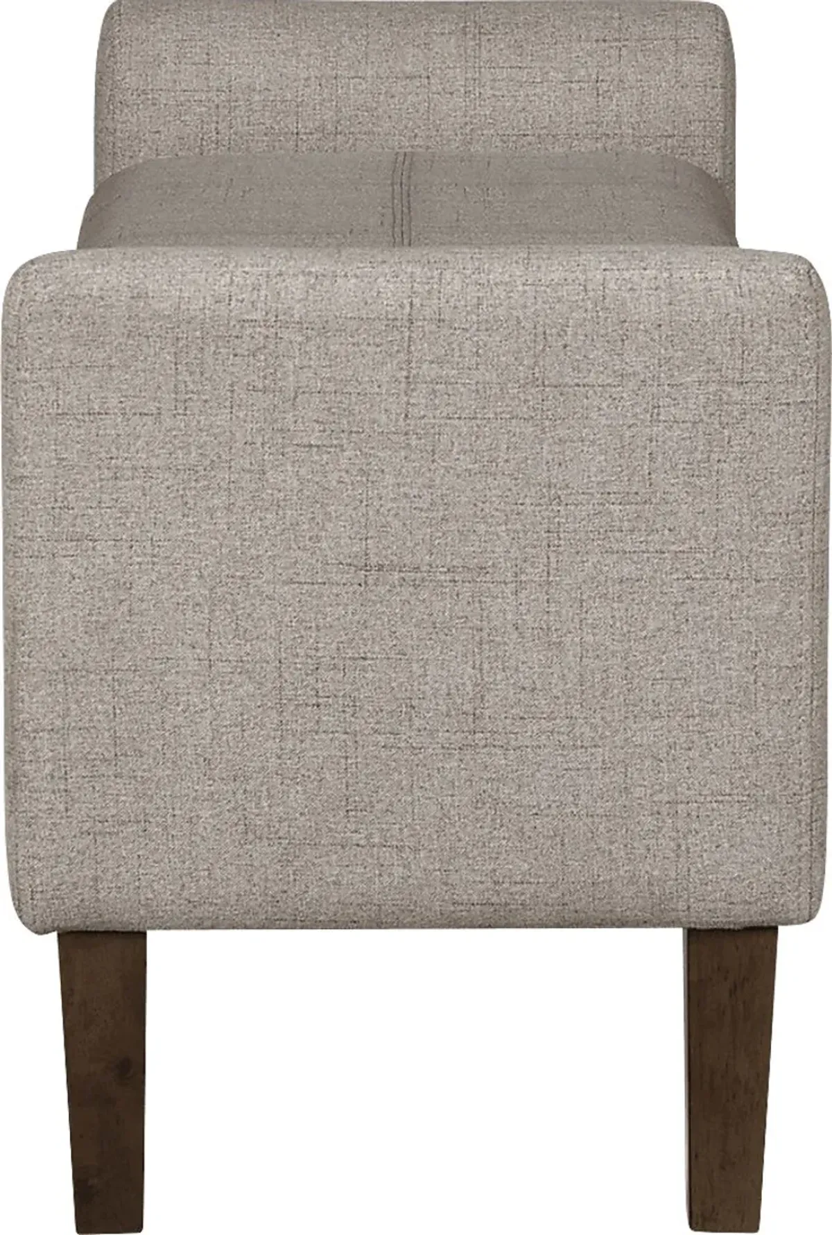 Luckenwald Taupe Storage Bench