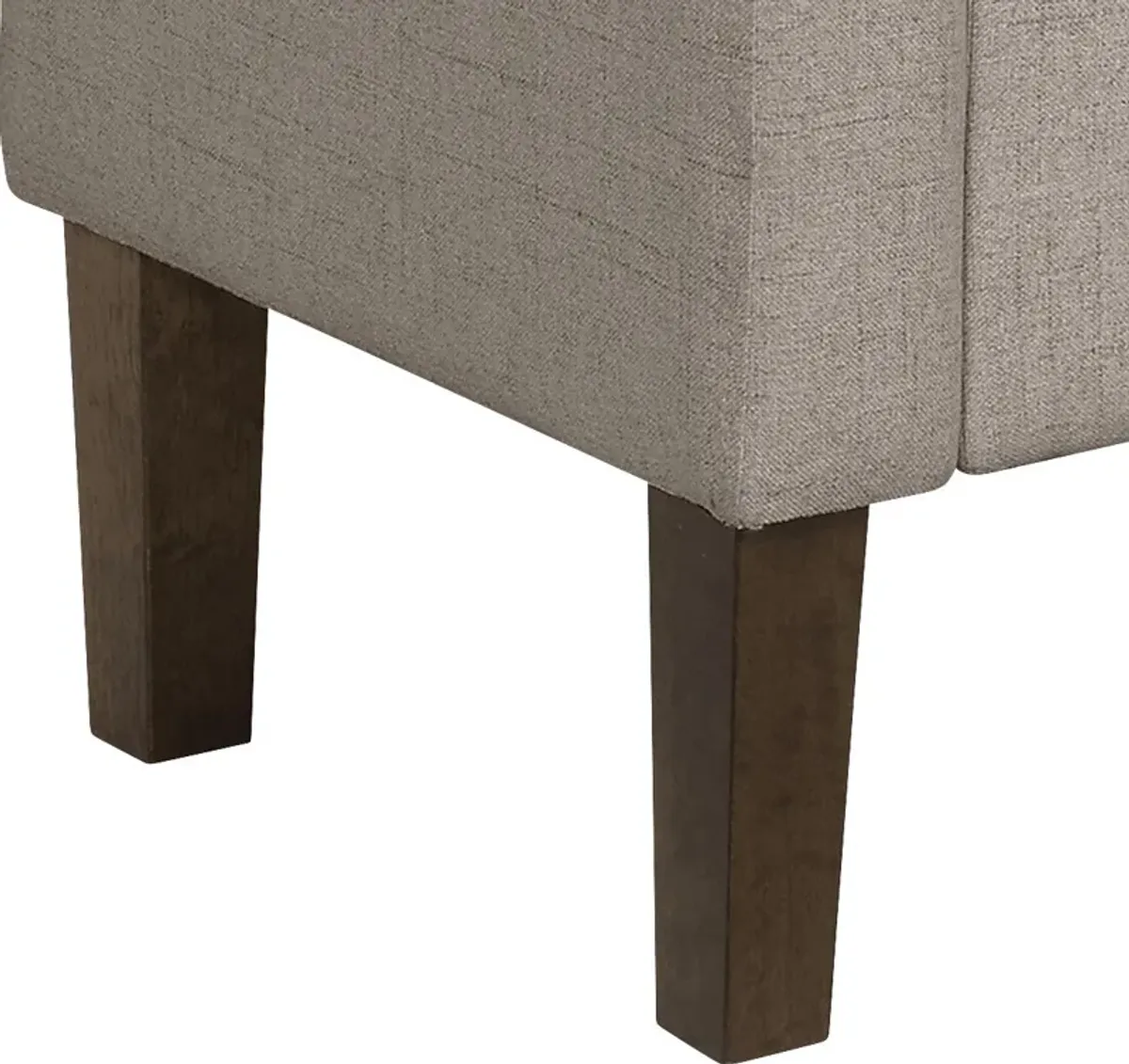 Luckenwald Taupe Storage Bench