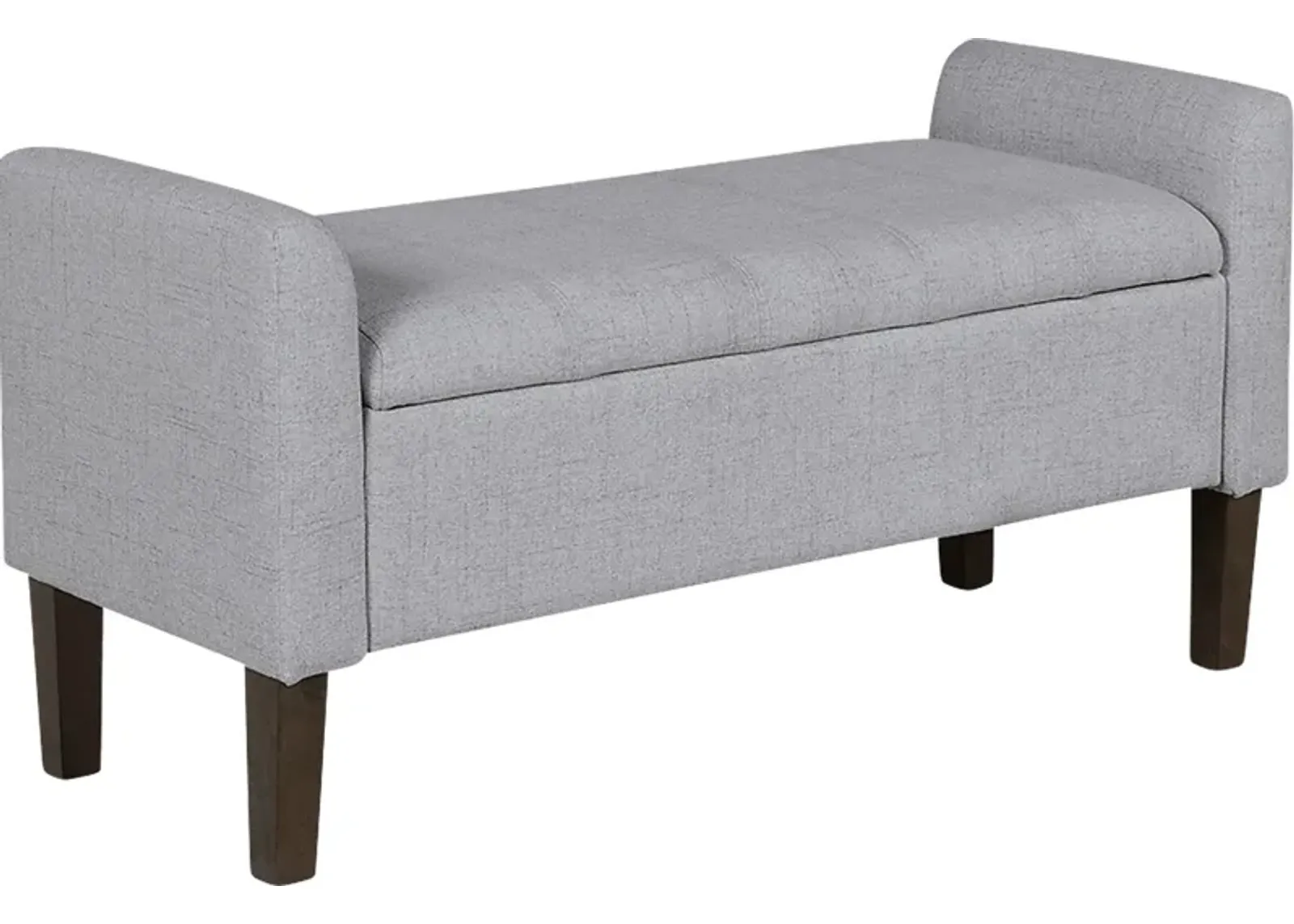 Luckenwald Light Gray Storage Bench