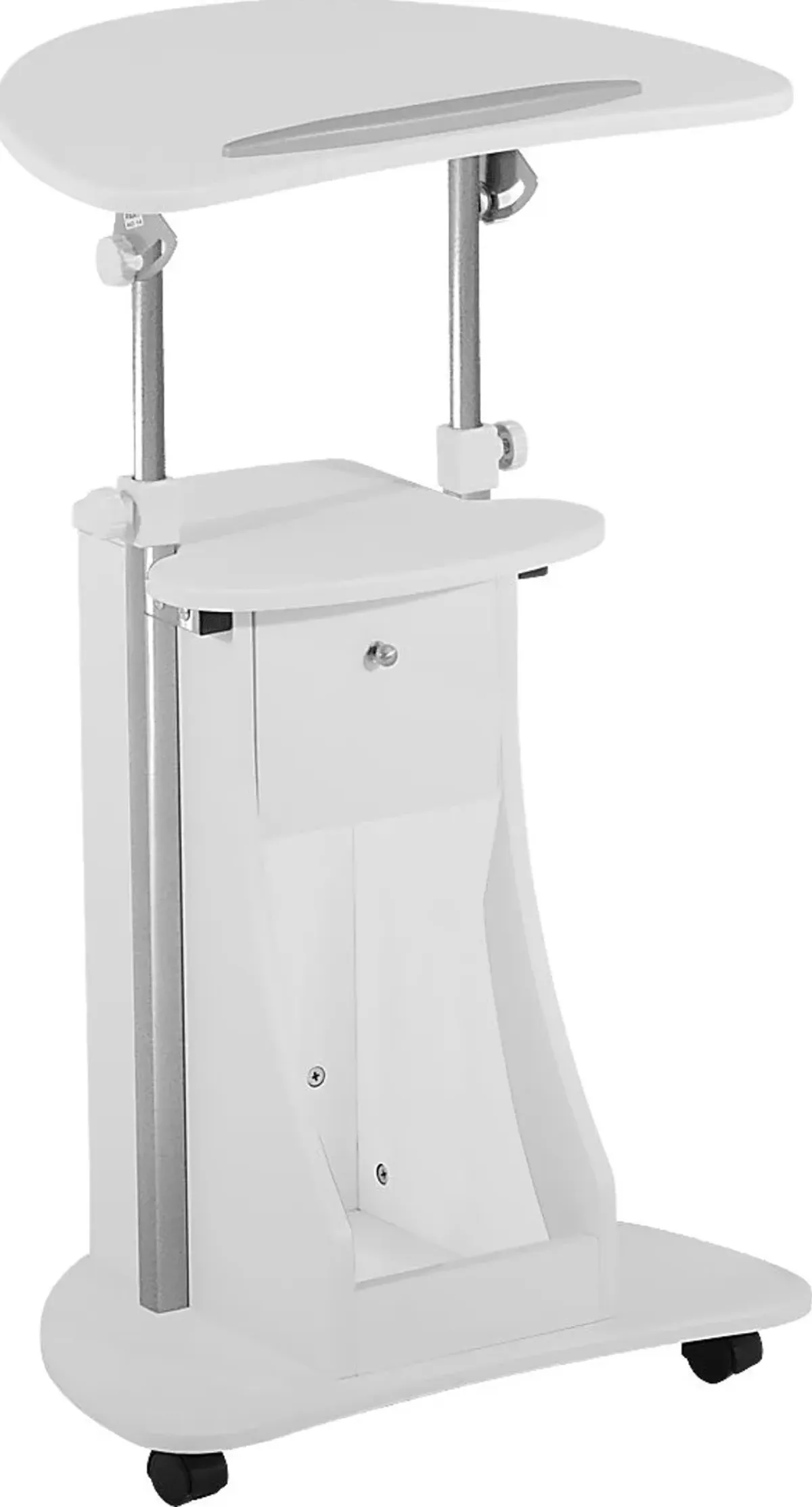 Liotre White Laptop Cart