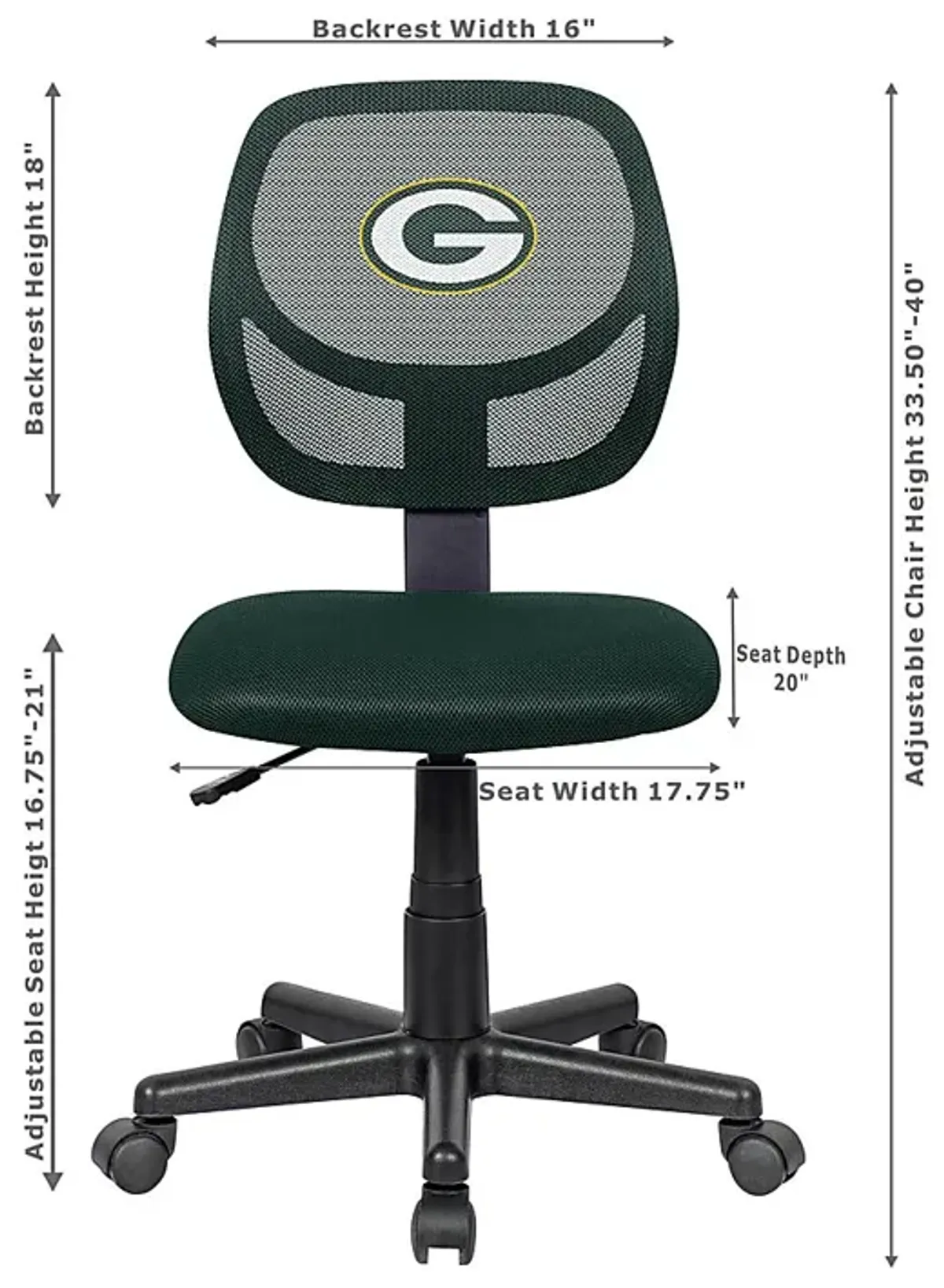 Green Bay Packers Desk and Chair Set