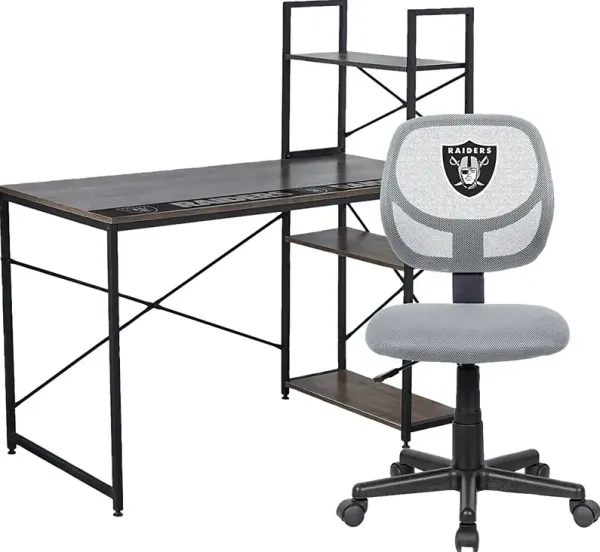 Las Vegas Raiders Desk and Chair Set