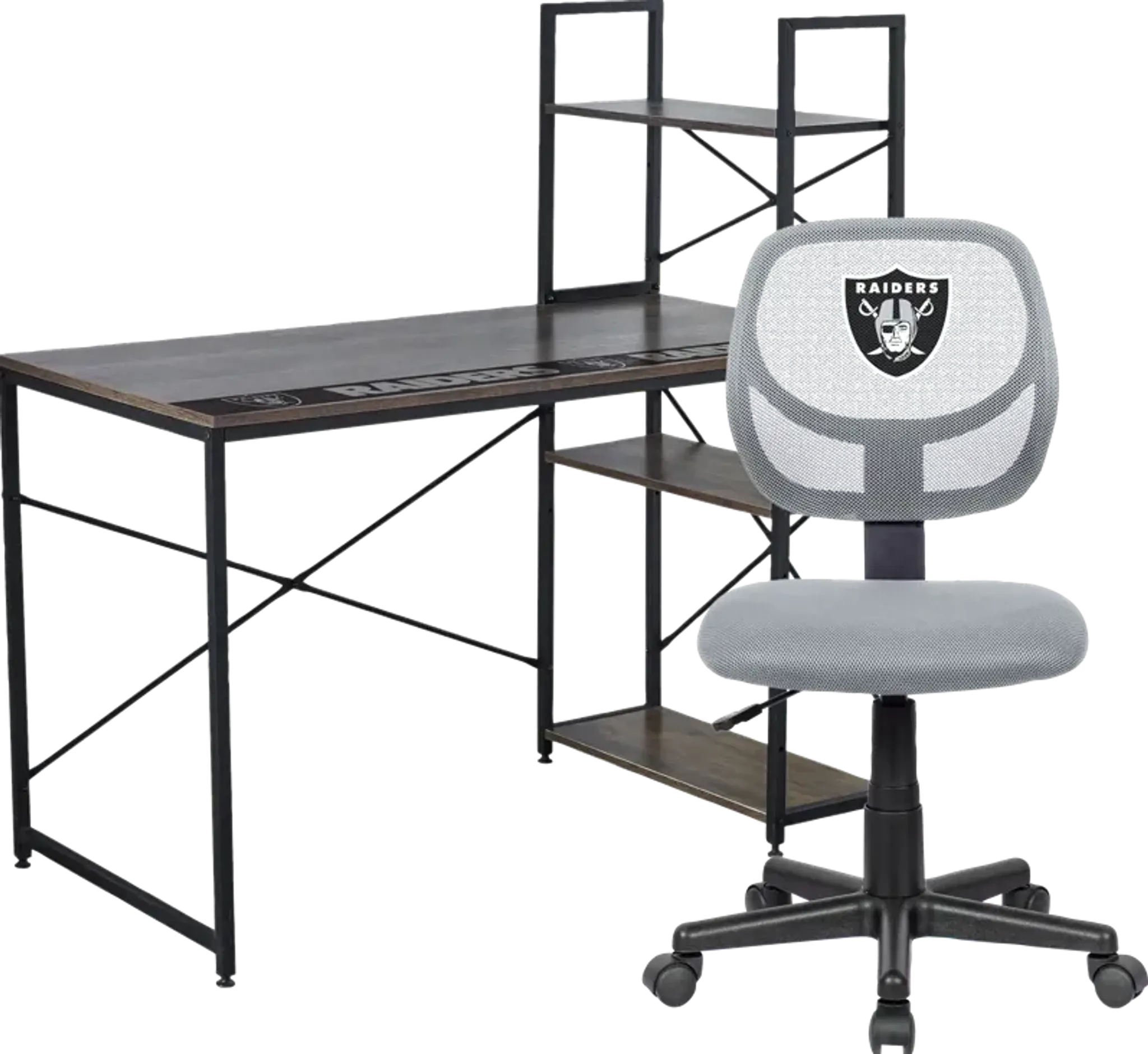 Las Vegas Raiders Desk and Chair Set | Furniture.com