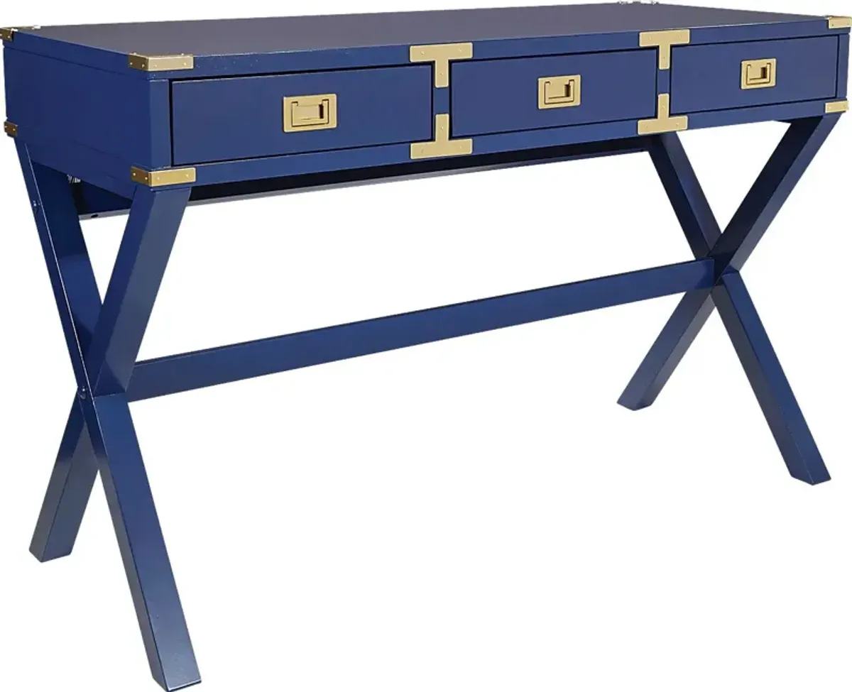Benttom Blue Writing Desk