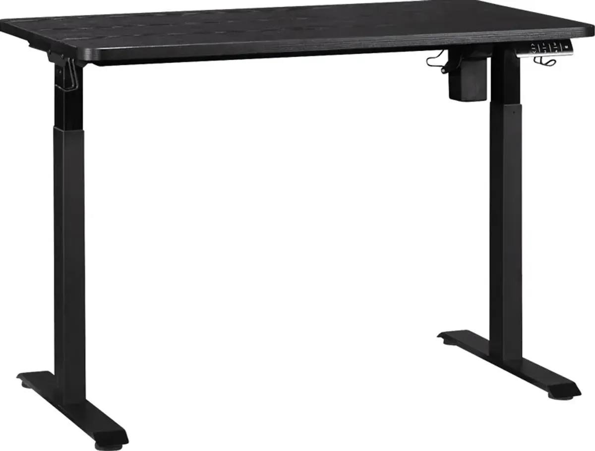 Globalgold Black Adjustable Height Desk