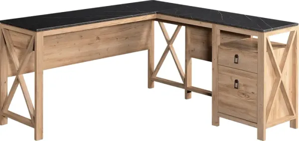 Rootstone Brown L-Desk