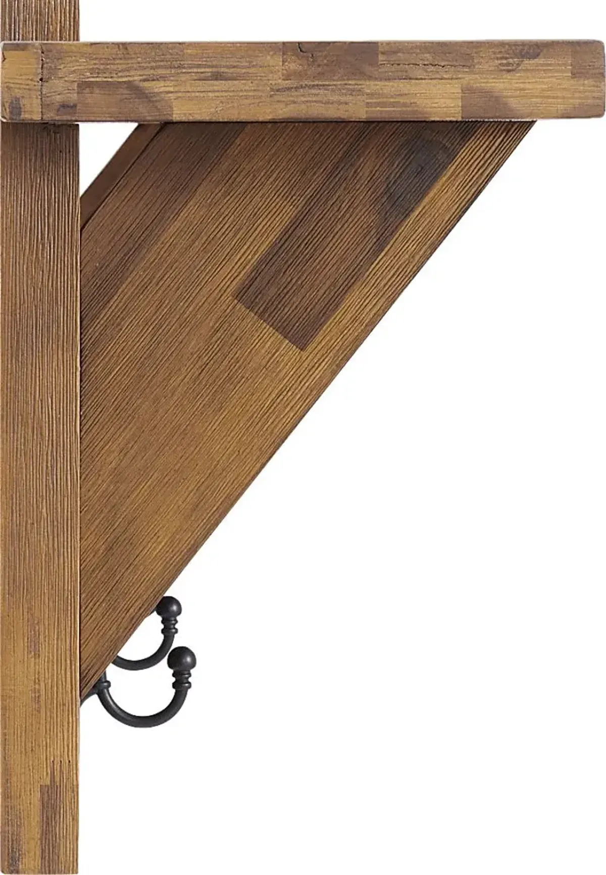 Clintom Natural Coat Hook with Shelf