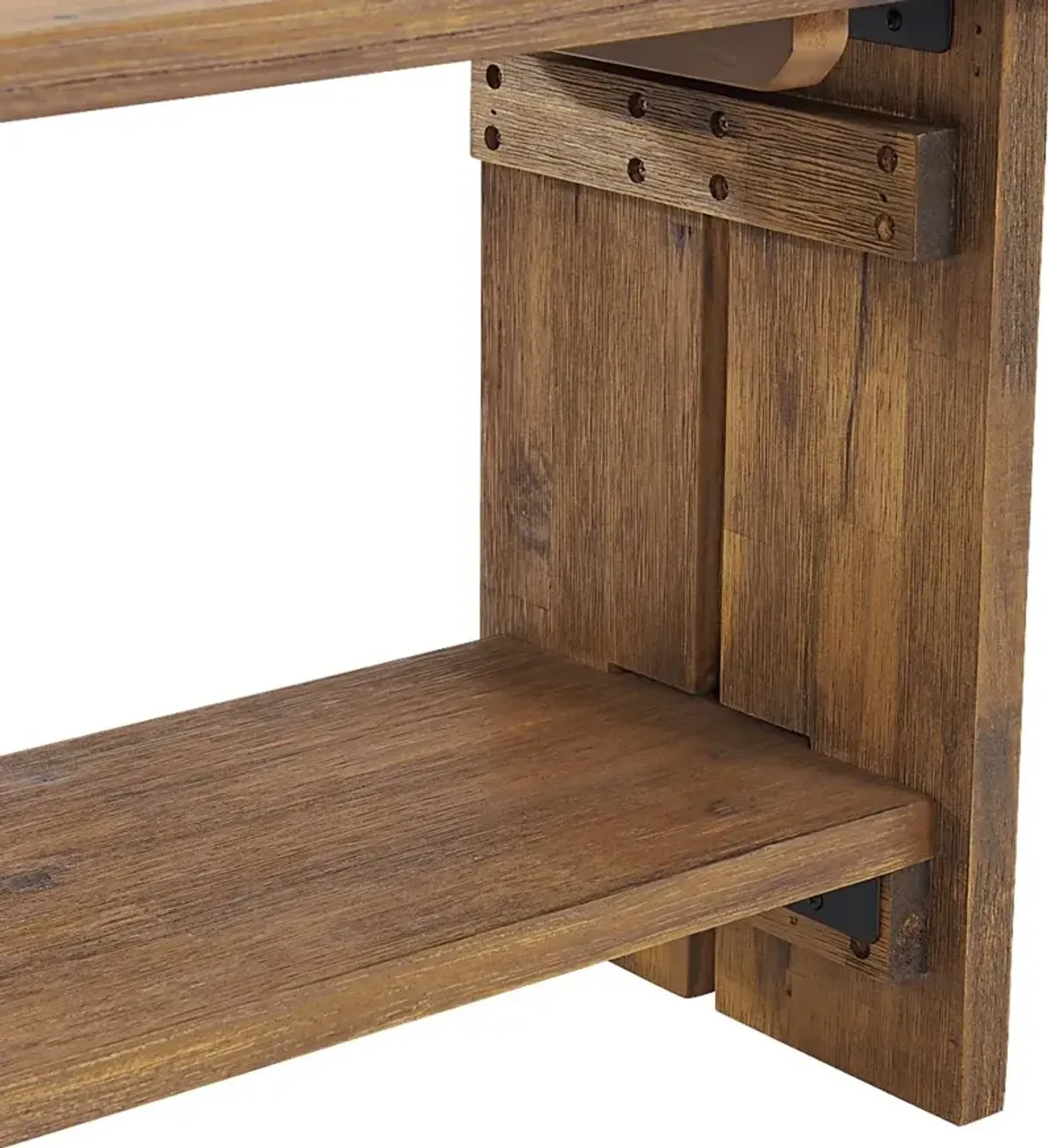 Clintom Natural Bench and Coat Hook, Set of 2