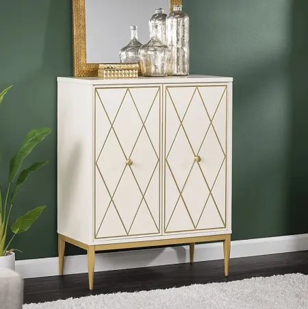 Tattershal White Accent Cabinet