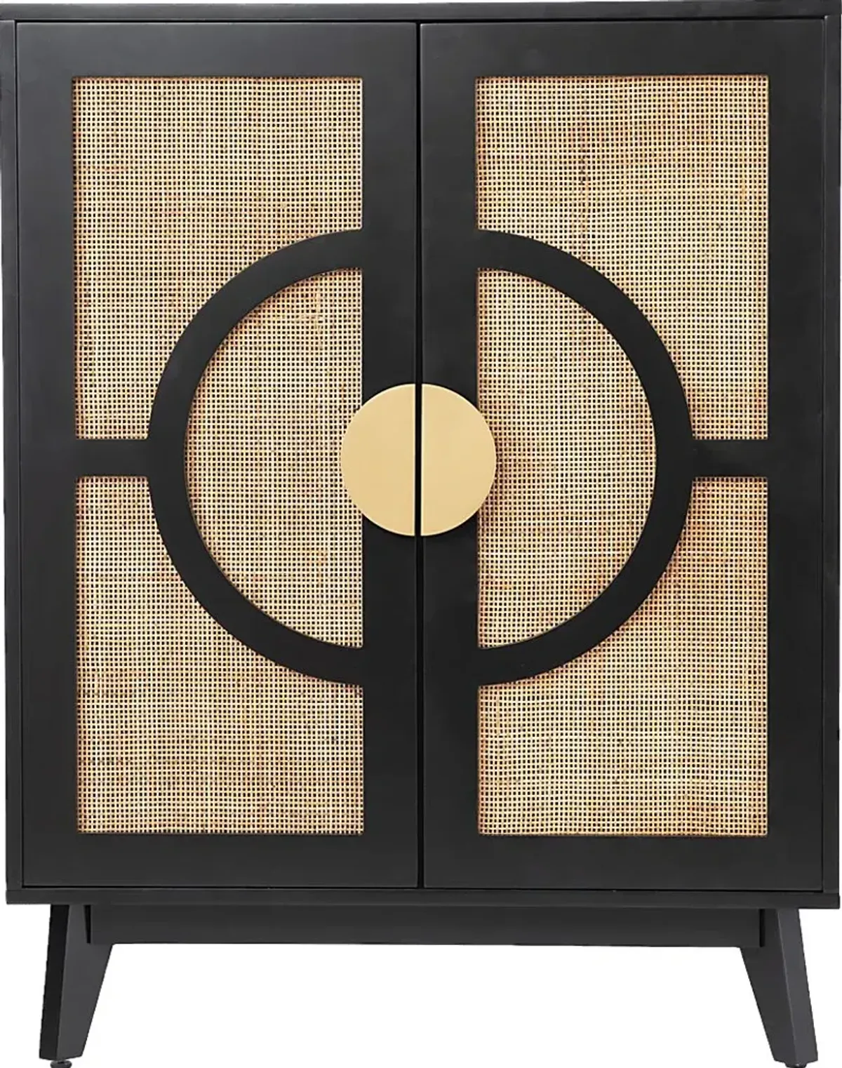 Wenesly Black Accent Cabinet