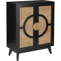Wenesly Black Accent Cabinet