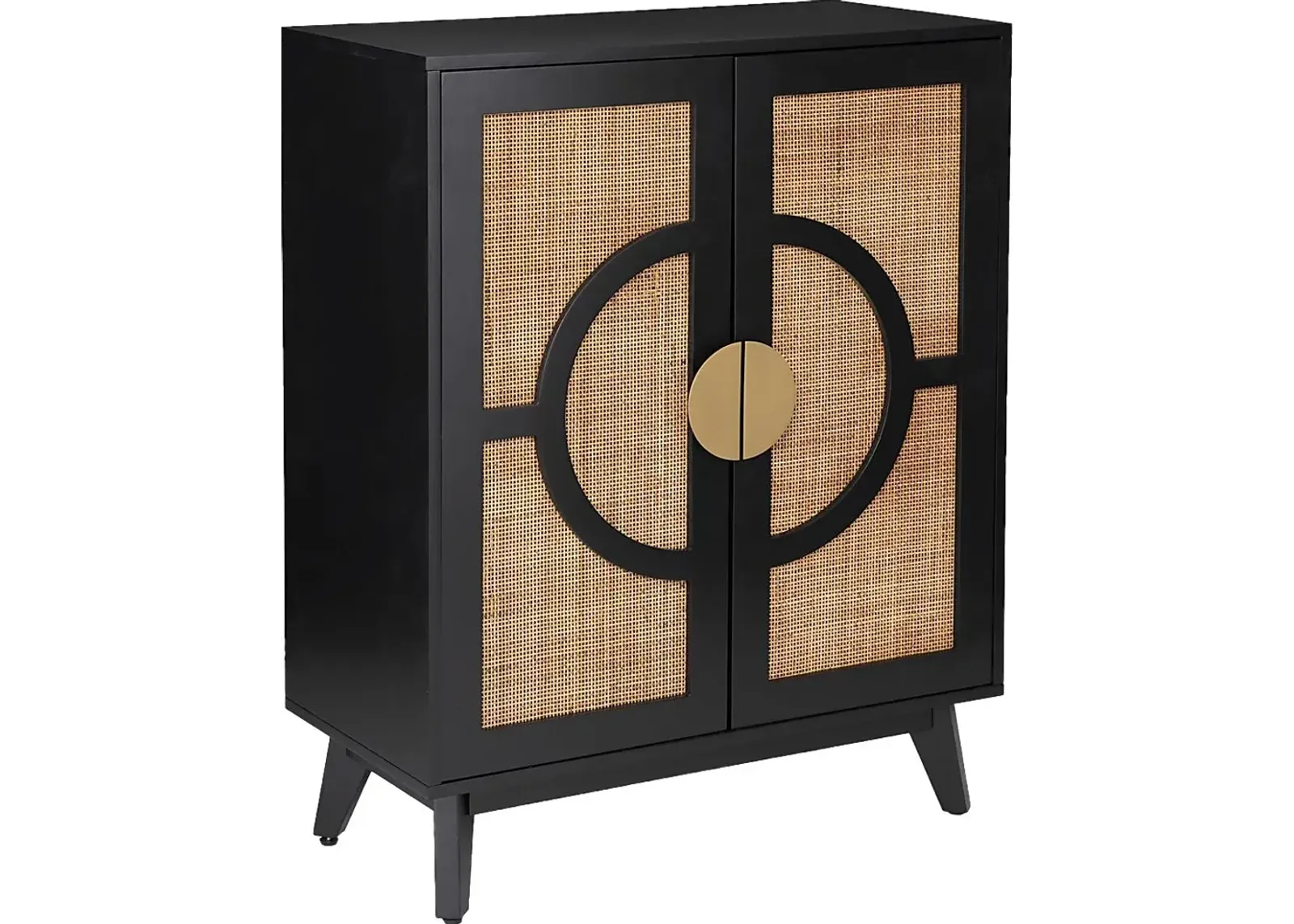 Wenesly Black Accent Cabinet