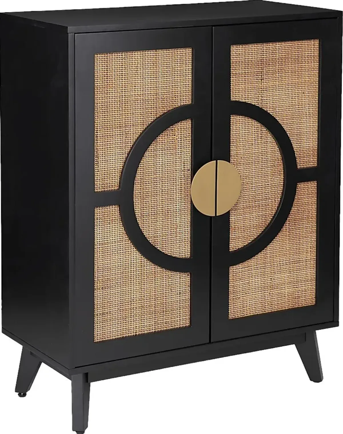 Wenesly Black Accent Cabinet