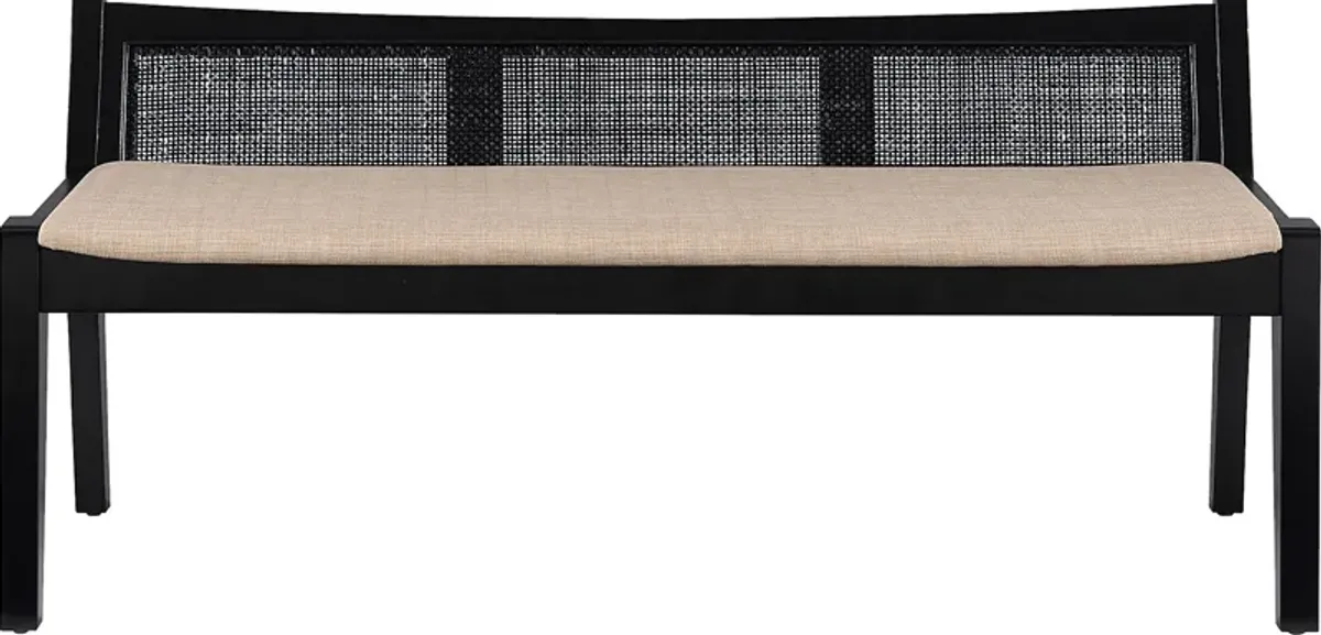 Nantes Black Bench