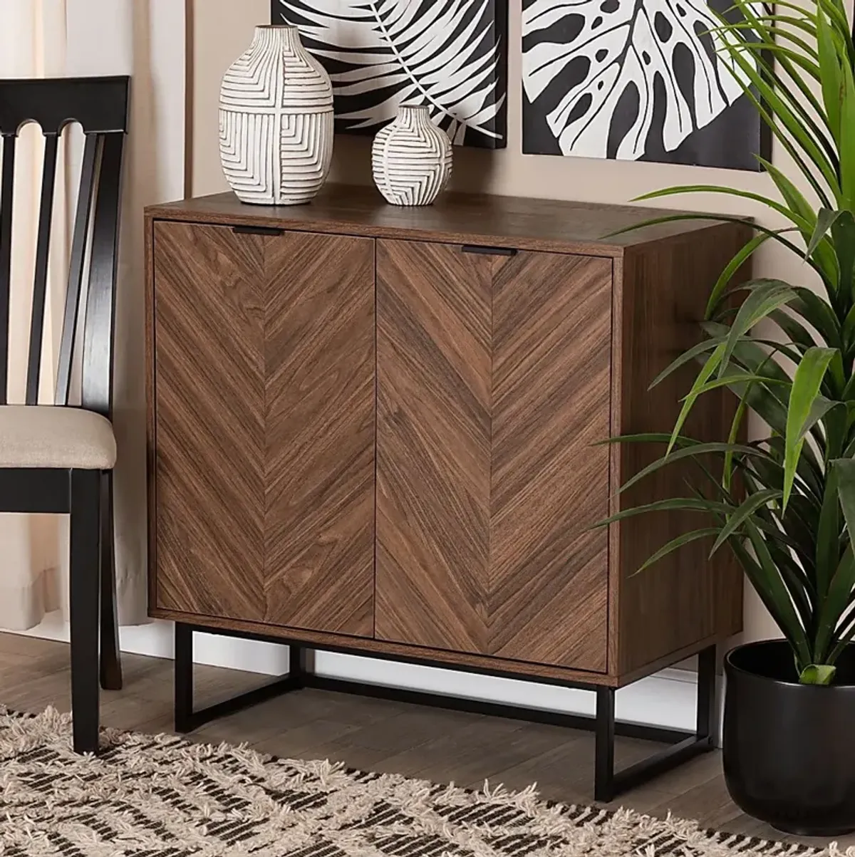 Casentini Brown Accent Cabinet