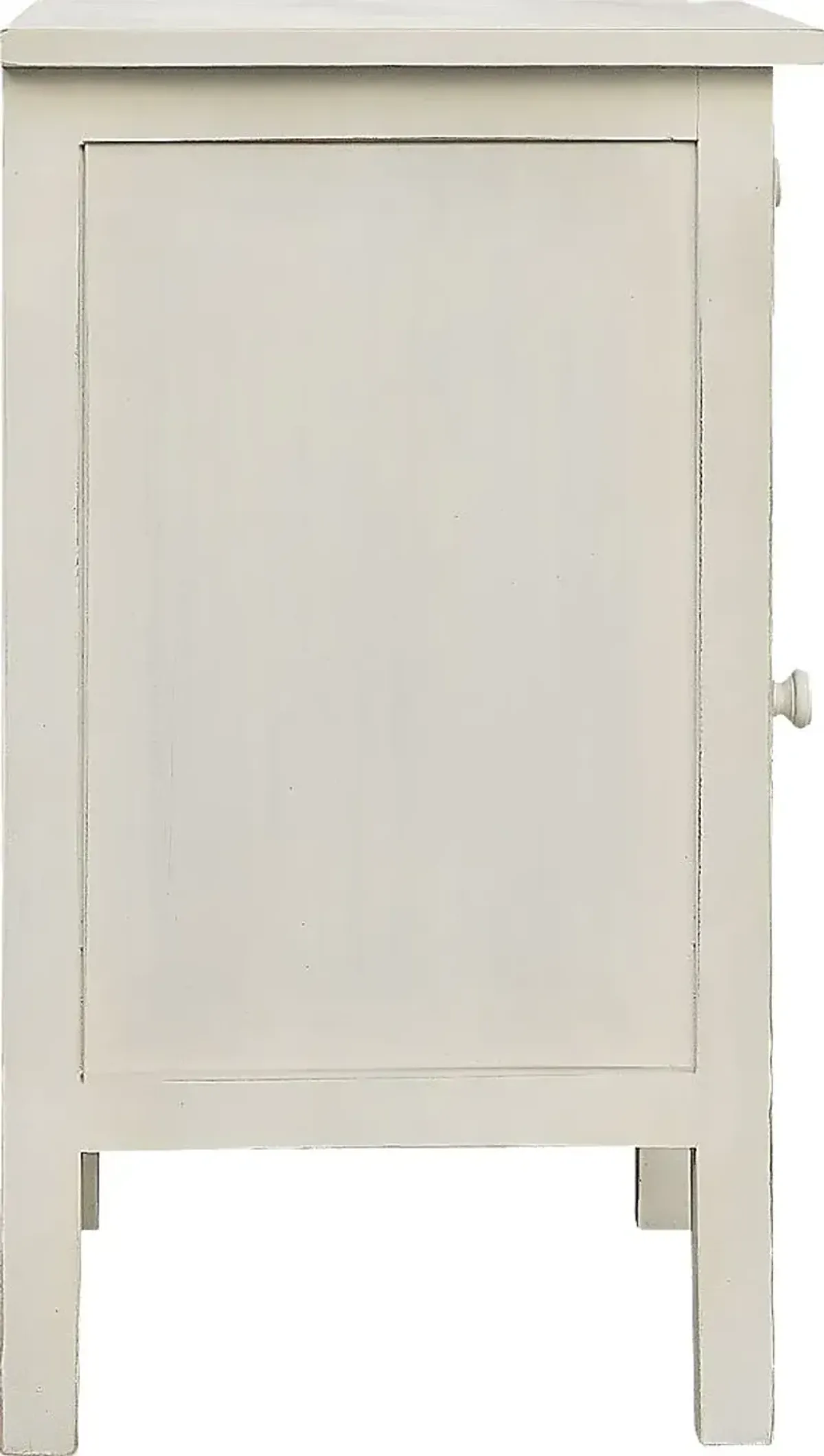 Petaire White End Table