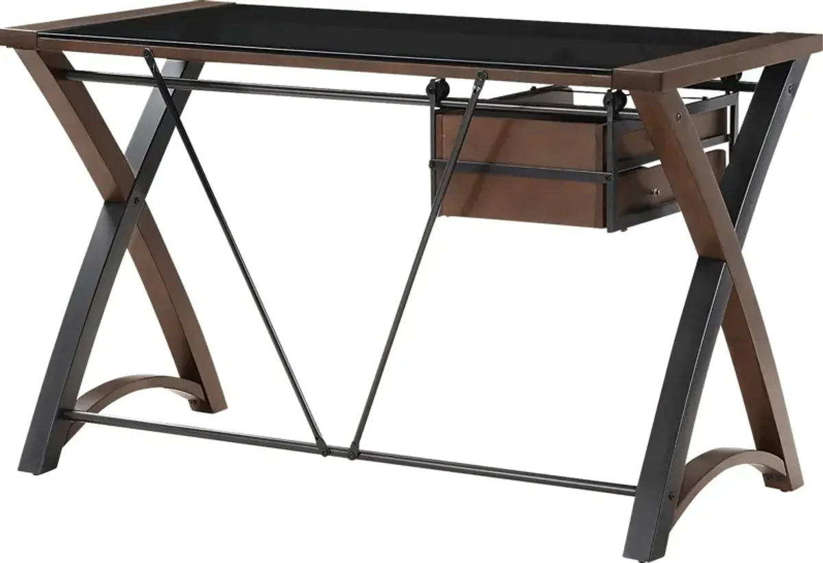 Lukusa Brown Storage Desk