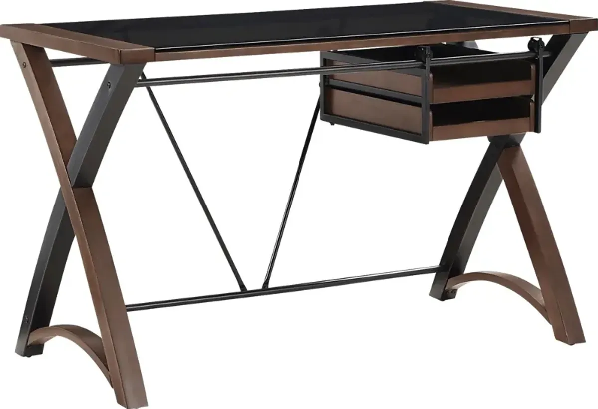 Lukusa Brown Storage Desk
