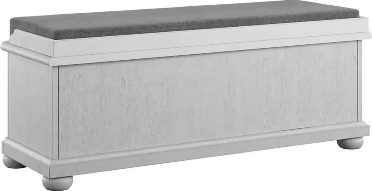 Mouffetard Gray Storage Bench