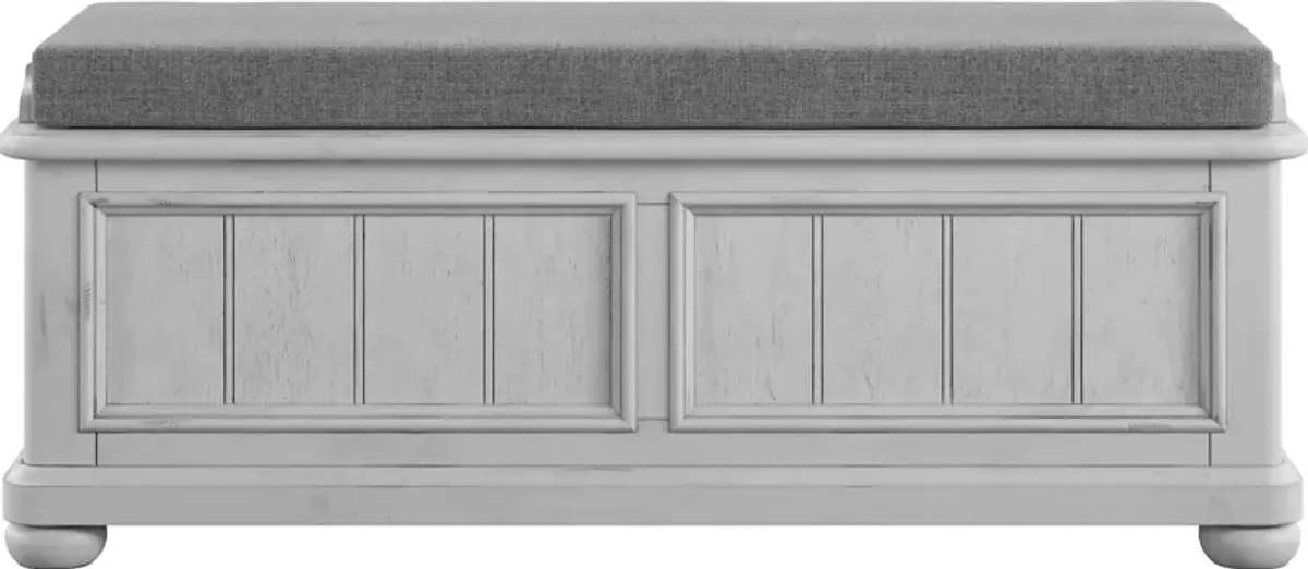 Mouffetard Gray Storage Bench