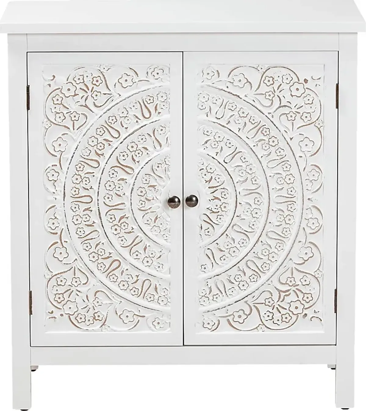 Oxenrider White Accent Cabinet