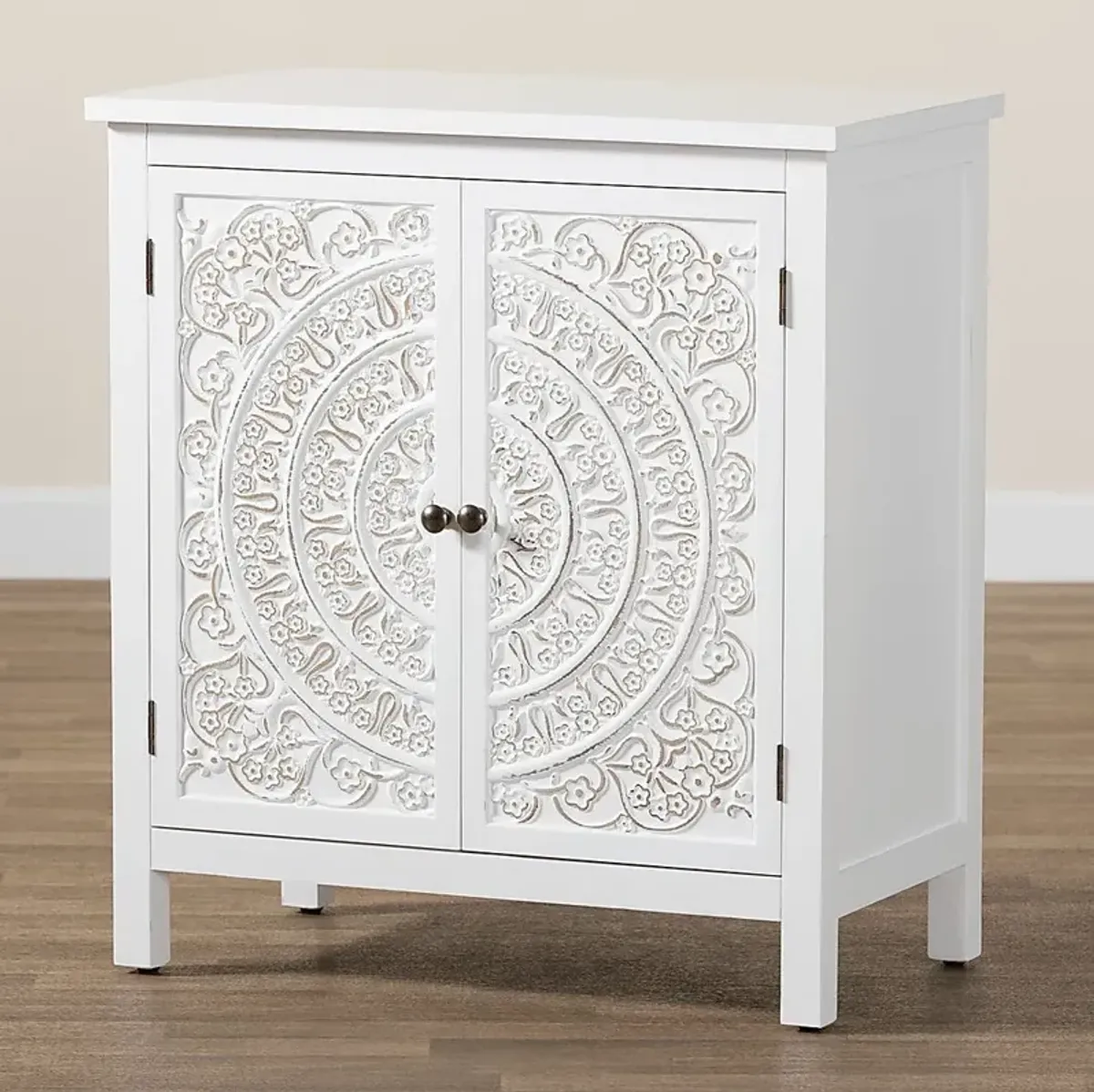 Oxenrider White Accent Cabinet