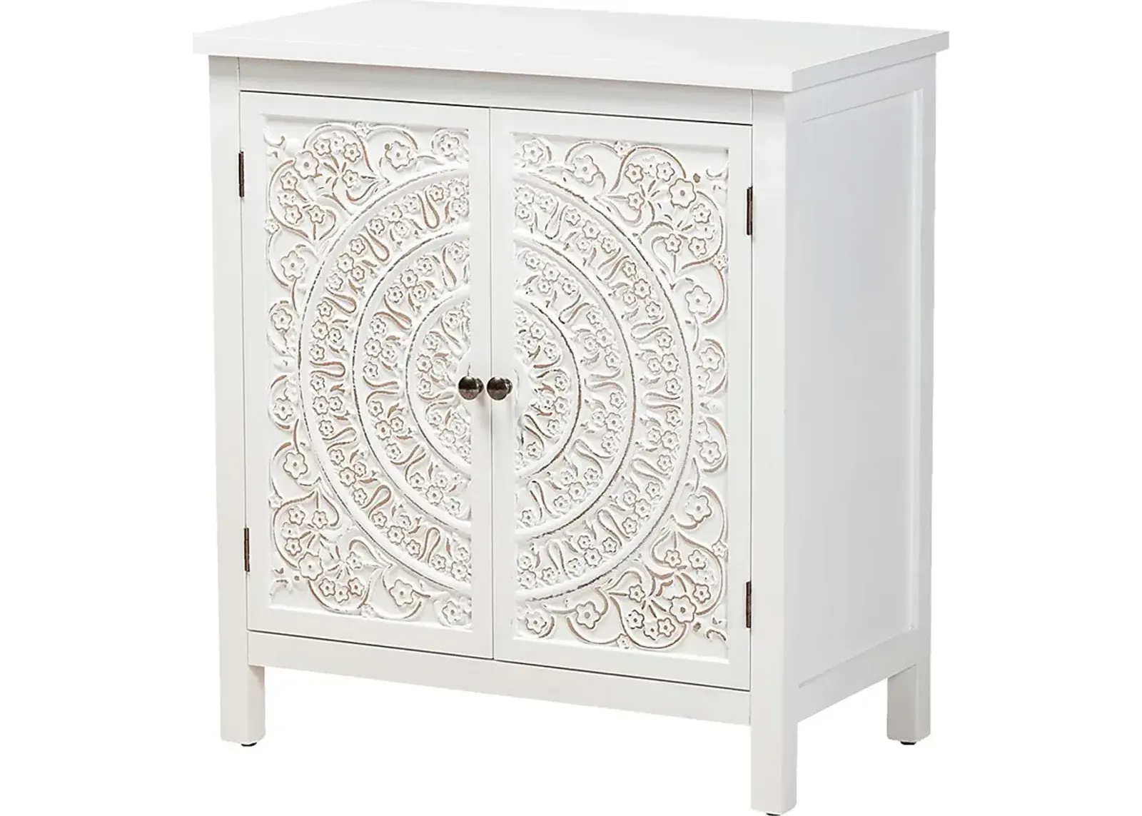 Oxenrider White Accent Cabinet