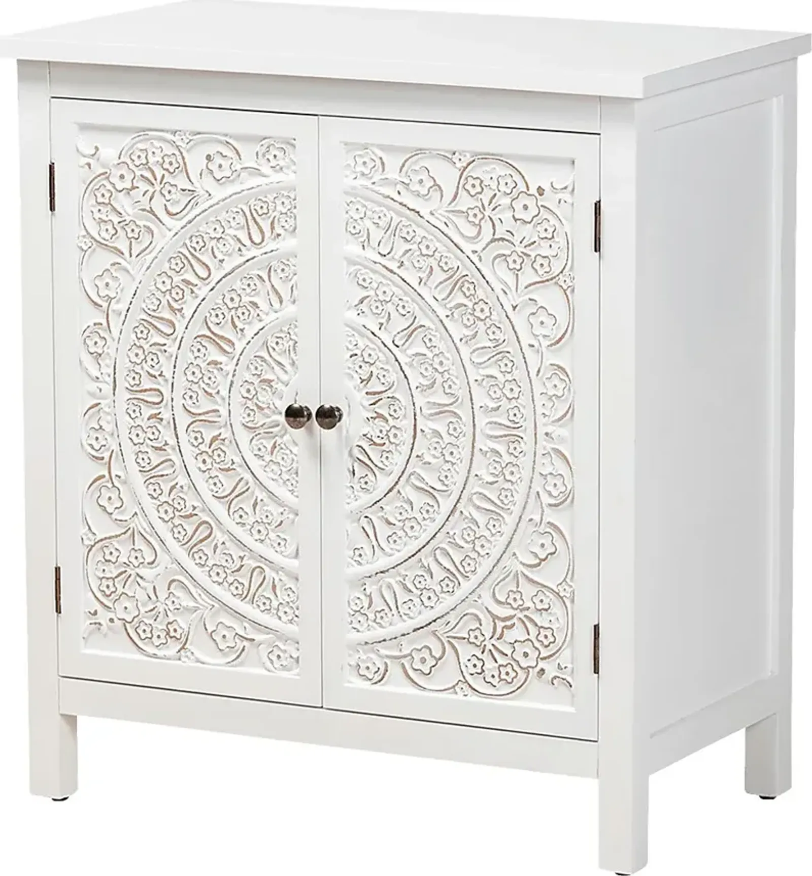 Oxenrider White Accent Cabinet