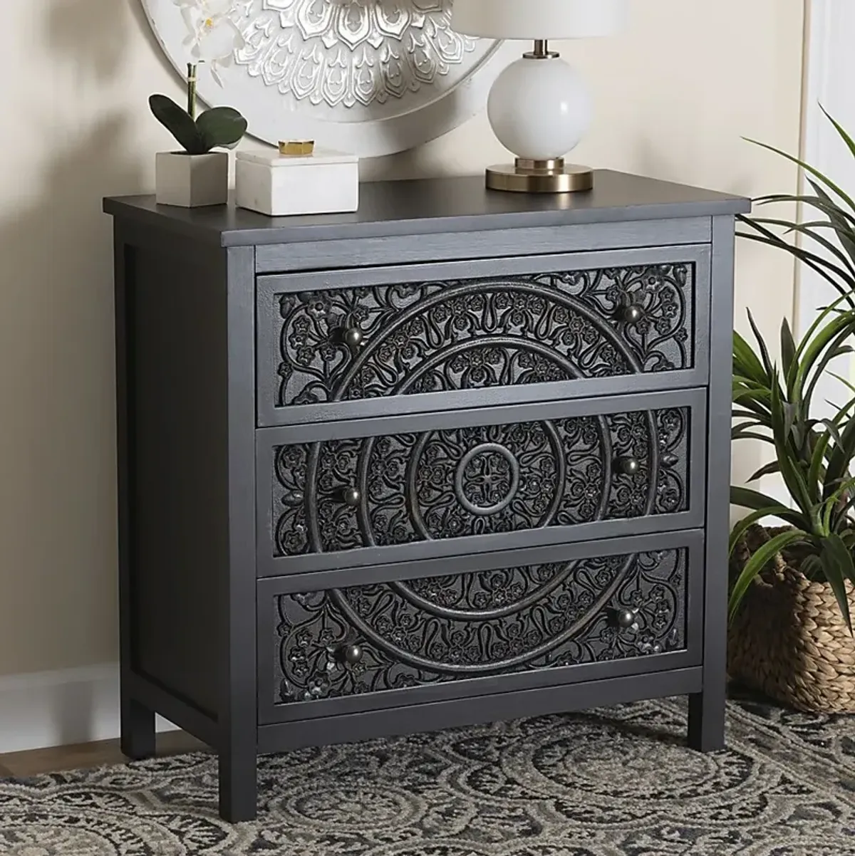 Oxenrider Black Accent Cabinet