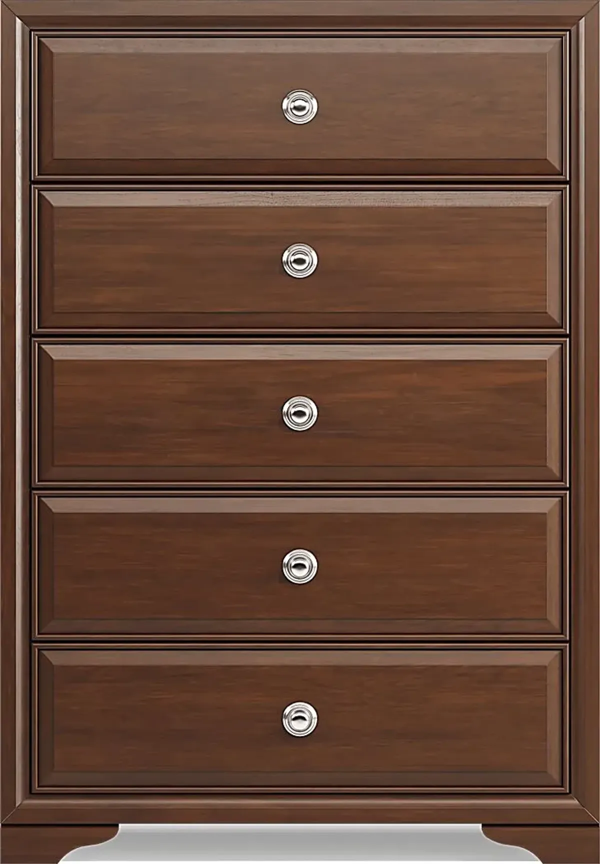Small Spaces Belcourt Cherry 5 Pc King Panel Arch Bedroom