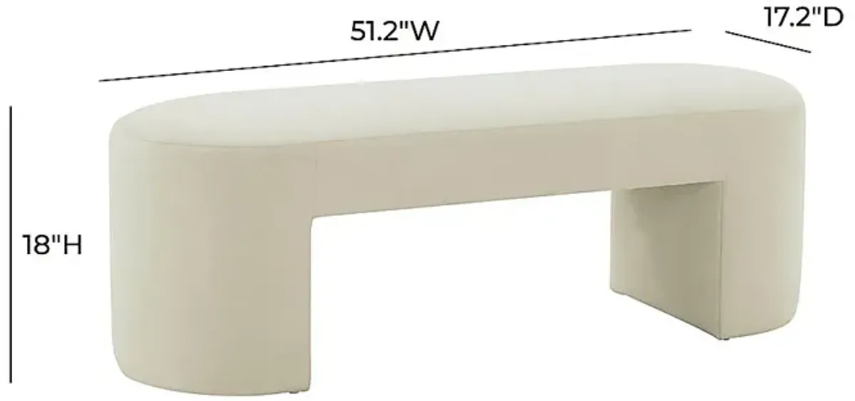 Tirso Beige Bench