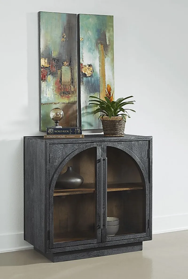 Tomanent Black Accent Cabinet