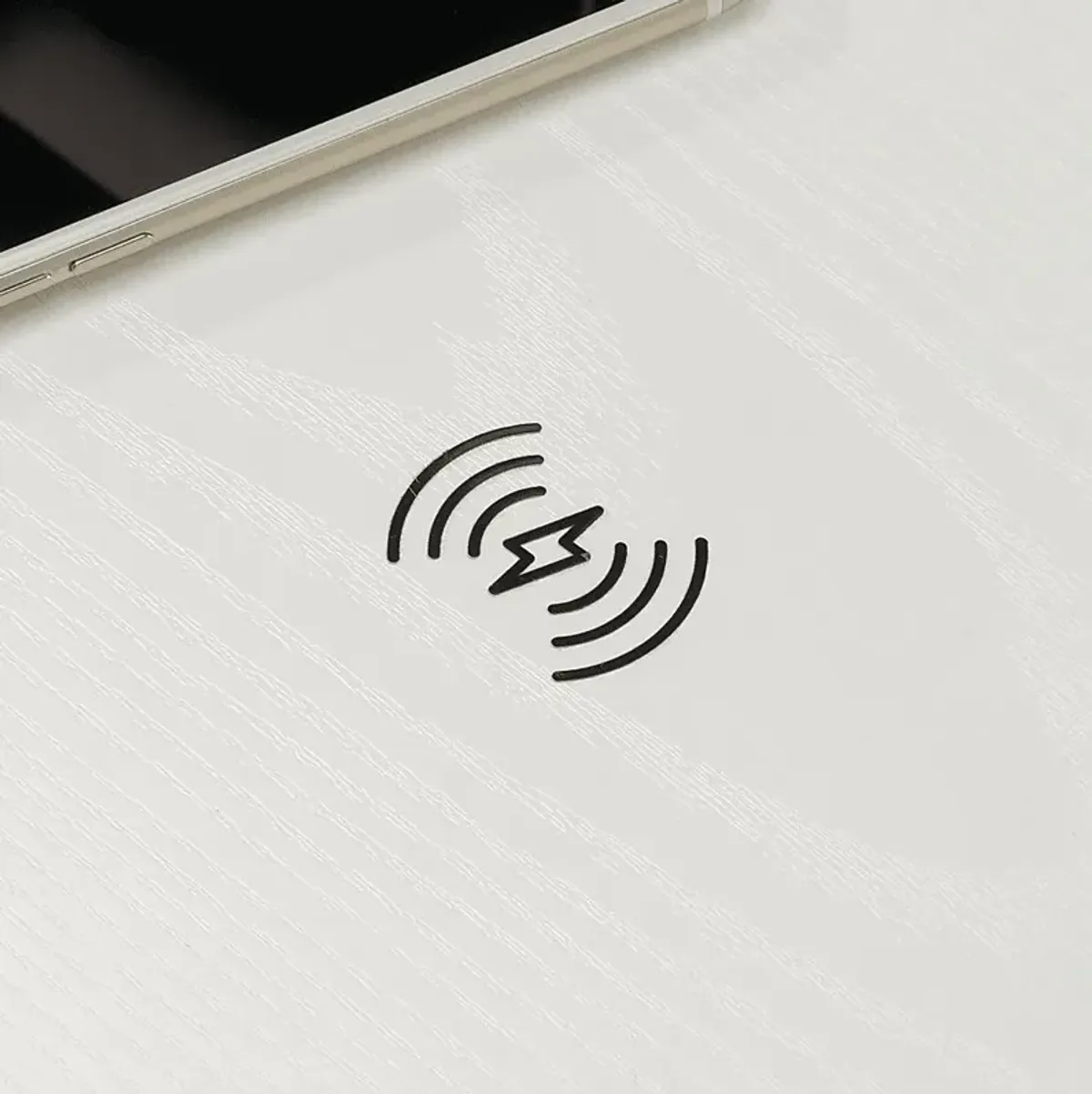 Cashell White Adjustable Height Desk