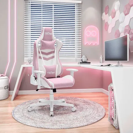 Taveyi Pink Gaming Chair