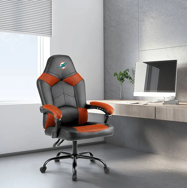 Big Team Miami Dolphins Orange Office Chair