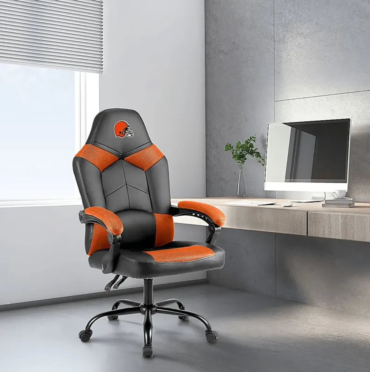 Big Team Cleveland Browns Orange Office Chair