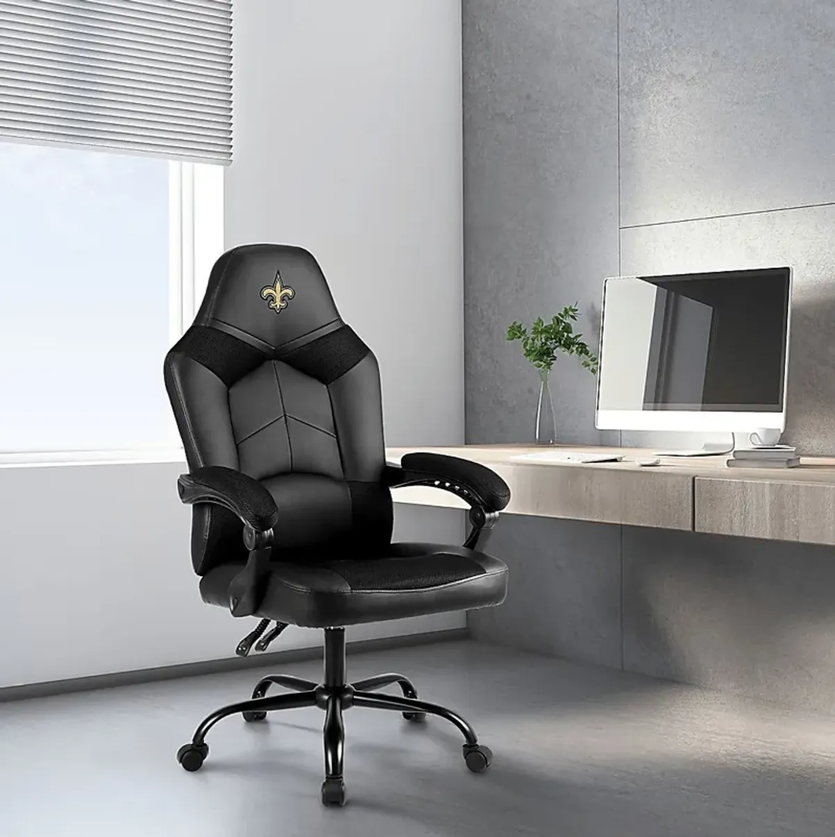 Big Team New Orleans Saints Black Office Chair