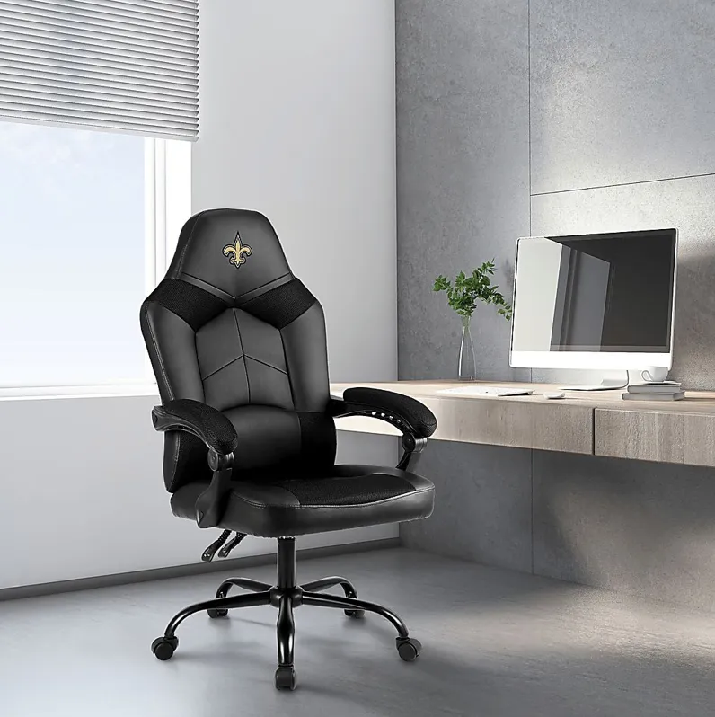 Big Team New Orleans Saints Black Office Chair